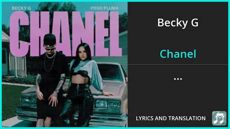 chanel lyrics becky g